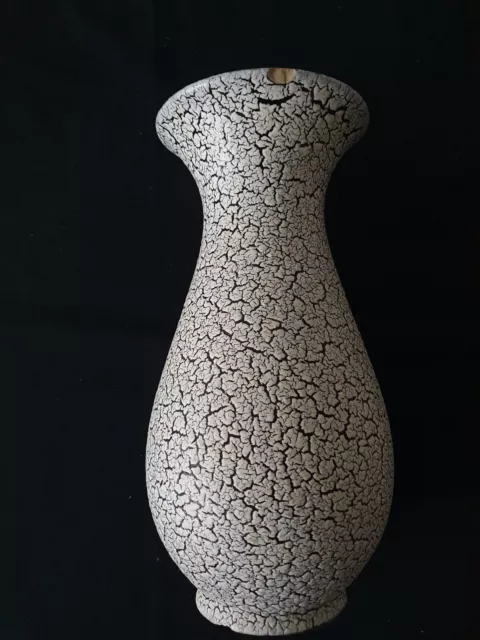 30 cm Keramik Vase JASBA Cortina Schrumpfglasur 50er Vintage Mid Century