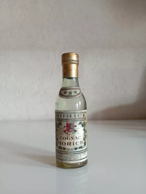 Very old mini bottle cognac Morice 3 stars 3cl