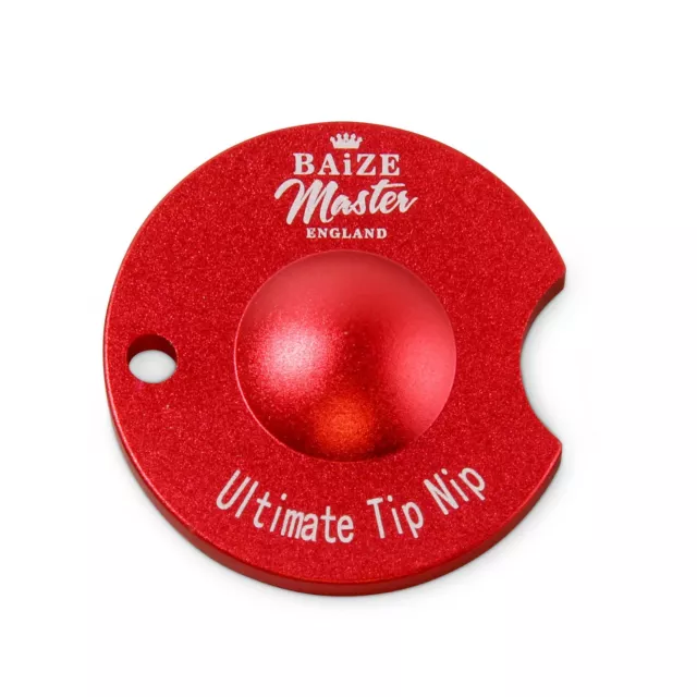 Baize Master RED ULTIMATE TIP NIP Snooker Pool Cue Tip Shaper Sanding Tool