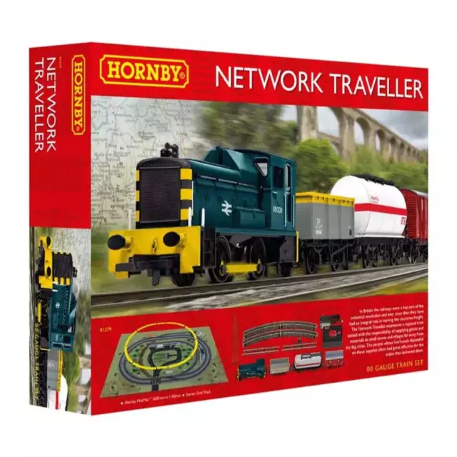 Hornby R1279S OO Scale Network Traveller Model Train Set