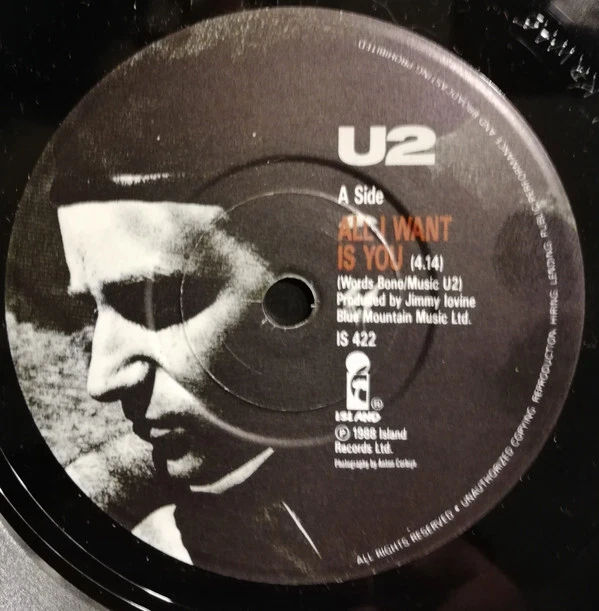 U2 - All I Want Is You - Used Vinyl Record 7 - P7700A