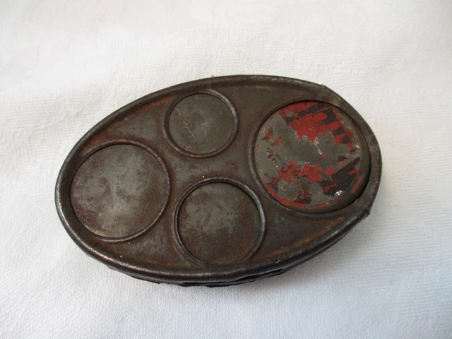 Antique Tin Coin Dispenser Holder 1878