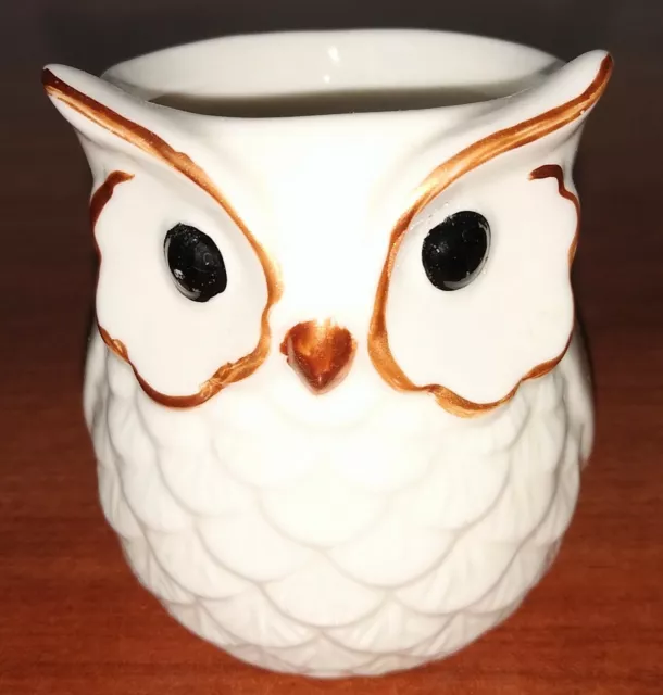 Yankee Candle 2012 White Owl Candleholder 3" high