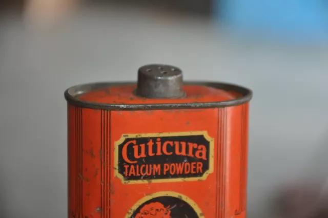 Vintage Cuticura Talc Poudre Annonce Litho Boite, Canada 2