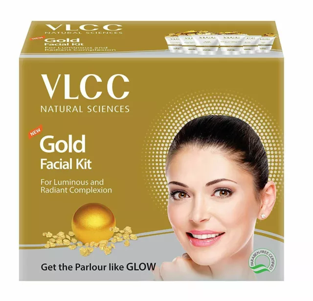 VLCC Gold Facial Kit For Luminous & Radiant Complexion 60 gm