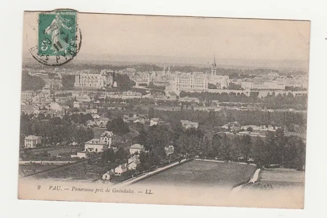 PAU   - 1911  -  64 Pyrénées Atlantique  - Panorama pris de Guindalos  - BN 43