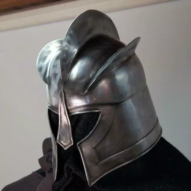 Steel 18 Gauge Medieval Kings guard Helmet Knight Warrior LOTR Helmet 2