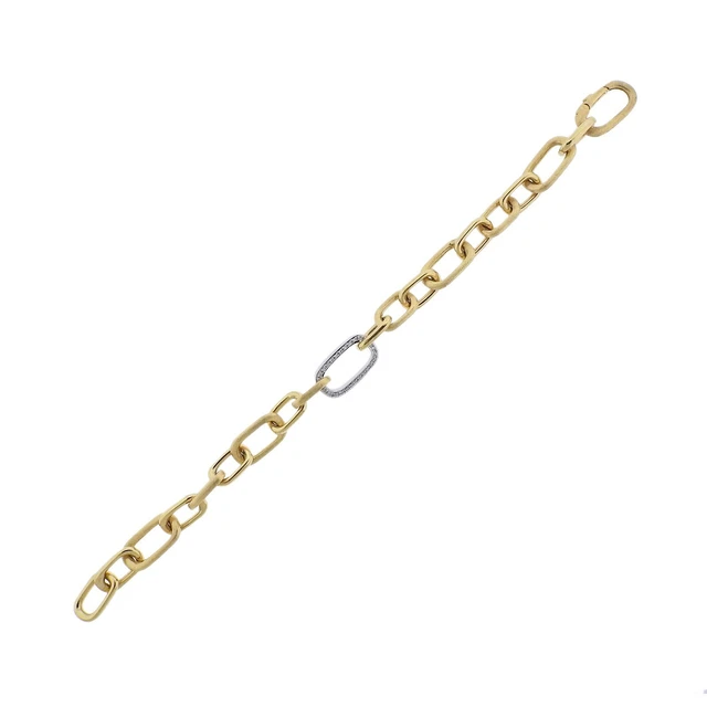Marco Bicego 18K Gold Diamond Link Bracelet $5100 Marco Bicego 18K Gold Diamond Link Bracelet $5100