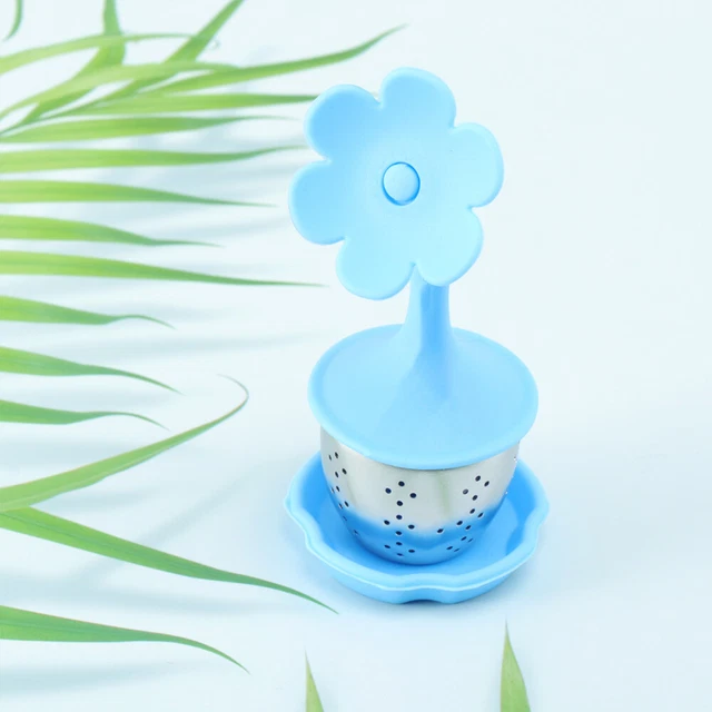 2 Infuseurs à Thé En Silicone Réutilisables - Forme Fleur, Pour Thé En Vrac, Couleur Aléatoire