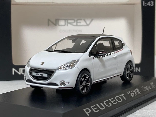 Norev 1:43 Peugeot 208 3 - Porte année 2012 bleu / bleu