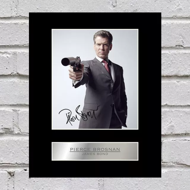 Pierce Brosnan Signed Photo Display James Bond 007