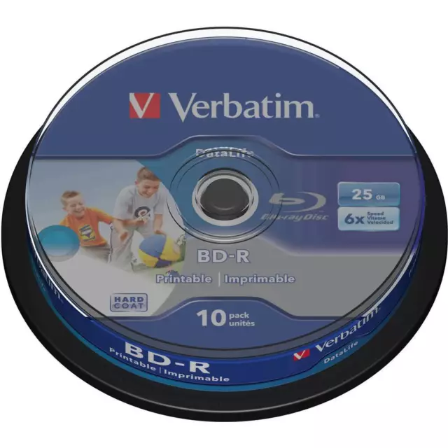 Blu-ray BD-R vierge Verbatim 43713 jewelcase 10 pc(s) 25 GB imprimable