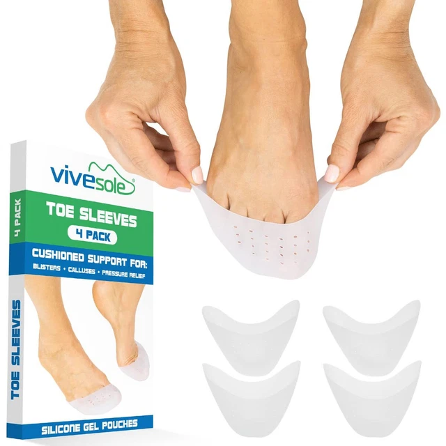 Toe Pouches - Silicone Gel Sock Pads - Topper Cover Protector Sleen