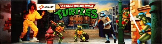 Arcade Machine Banner/Marquee for light box - Teenage Mutant Ninja Turtles