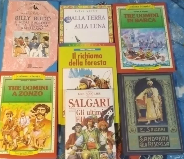 7 Libri Per Ragazzi Illustrati, Come Nuovi (Classici Dell'avventura) Idea Regalo