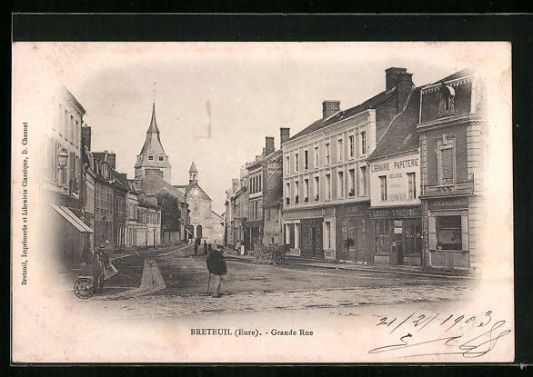 CPA Breteuil, Grande Rue