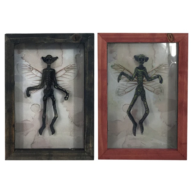 Kreativer Totenkopf Geister Wandbehang Bilderrahmen Halloween Ornament Figur