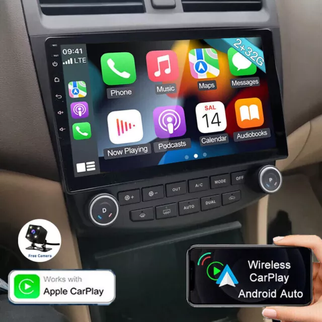 Android 13 Apple Carplay For Honda Accord 2003-2007 Car Radio Stereo Gps Navi Bt