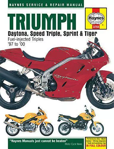 Triumph Daytona, Velocità Triplo Servizio E Manuale di Riparazione (Haynes Repa