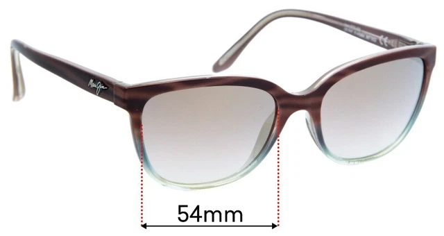 SFx Replacement Sunglass Lenses fits Maui Jim Honi MJ758 - 54mm Wide