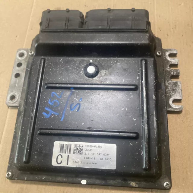 2007 07 Suzuki Grand Vitara 2.7L A/T Engine Computer Module ECU ECM 33920-66J80