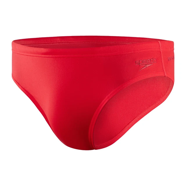 SPEEDO MENS SWIMMING BRIEFS.NEW 7cm RED ECO ENDURANCE+ SWIM TRUNKS