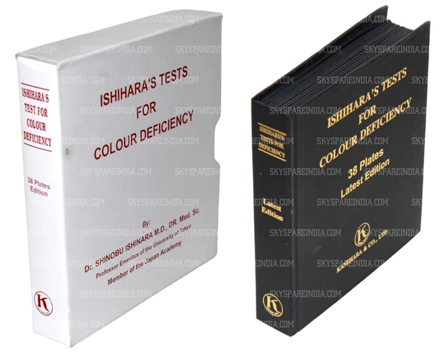 Ishihara Test Book 38 Plate For Color Blindness Ophthalmology Book