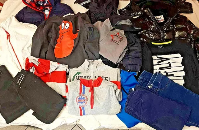 STOCK LOTTO - 15 Pezzi Giubbotti Jeans Bambino da 5 a 11 anni - 1 Giub. Blauer