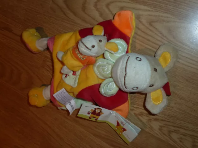 Doudou et Compagnie doudou Vache Cow Kuh cheval marionnette bébé jaune orange 9