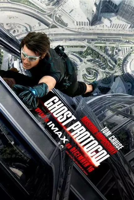 MISSION: IMPOSSIBLE - GHOST PROTOCOL Movie POSTER 27 x 40 Tom Cruise, C
