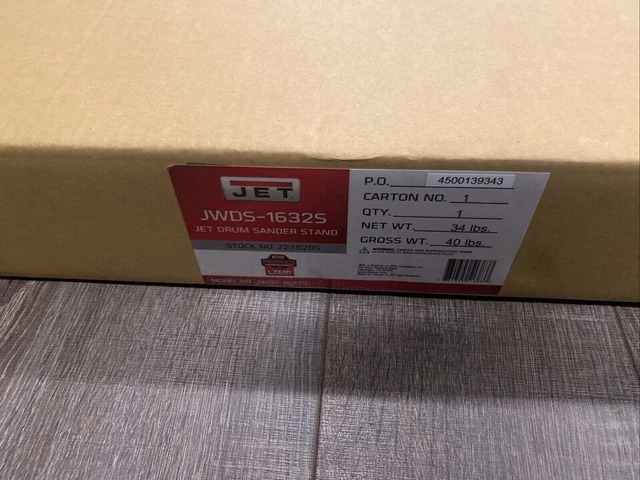 Jet Drum Sander Stand Only, Jwds-1632s, 723520s