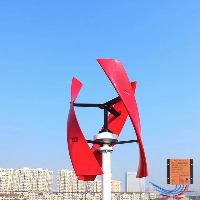 Générateur d'éolienne à axe vertical, 1000W, 12V, 24V, 48V, générateur