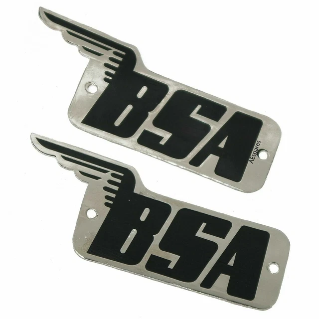 Badge Épingle BSA Motos Vintage – Années 1990 – Noir Et Or Forme Ovale UK