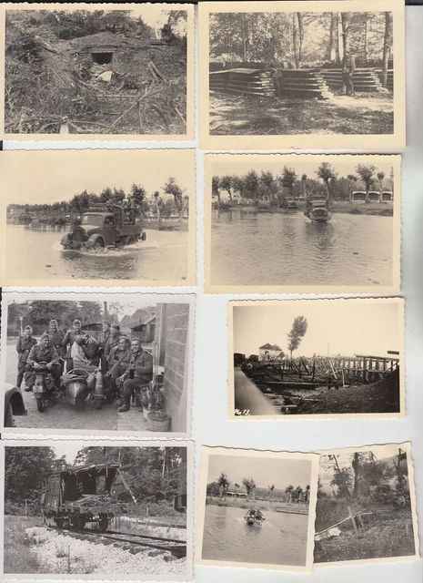 90 Foto 2wk Technik WH-Fahrzeug Technik Bunker Krad Waggon Flak Flugzeug EK
