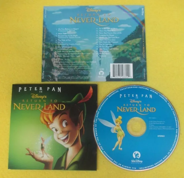 CD SOUNDTRACK RETURN TO NEVERLAND Joel McNeely 2002 Disney 0927-44660-2 (OST7)