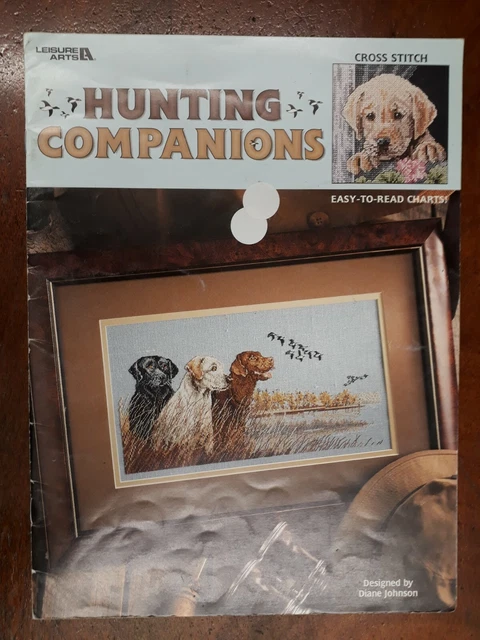 Leisure Arts Cross Stitch Chart Leaflet 3268 'Hunting Companions' 6 Designs Rare