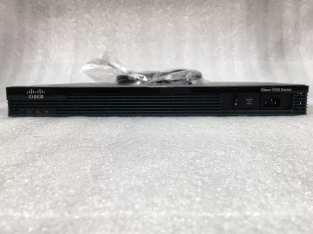 Cisco 2901/K9 V06 2900 Series Integrated Services Router w/ PWR Cable - TESTED