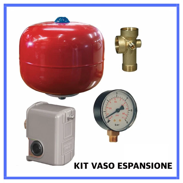 idrosfera autoclave 24LT kit vaso di espansione per pompa pressostato