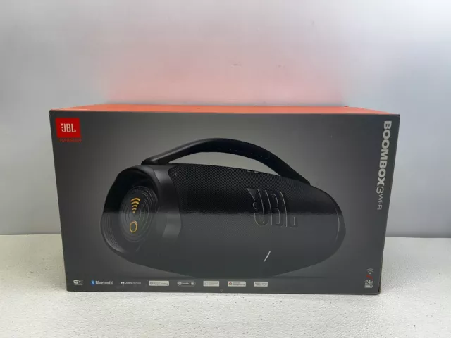 JBL Boombox 3 WiFi Portable Bluetooth Speaker - Black