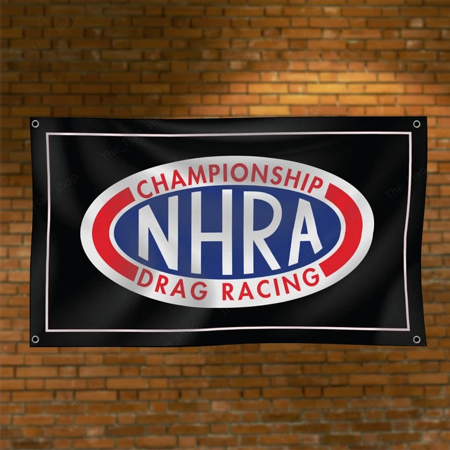 NHRA DRAG RACING 3x5 ft Flag Banner Hot Rod National Association Garage ...