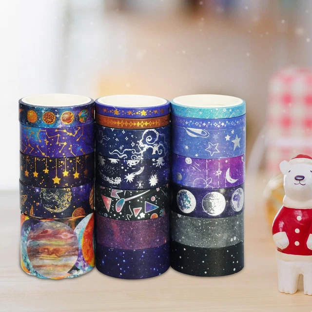 2.5M 19 Rolls Washi Tape Set Autocollant D'étiquette De Bande Décorative Pour