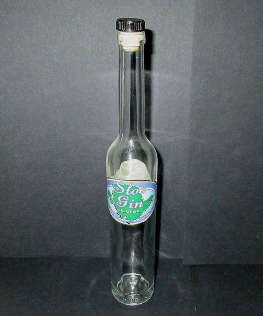 EMPTY SLOE GIN LIQUEUR BOTTLE Welsh Condessa Anglesey Label Wales Ynys Môn £2.00 PicClick UK