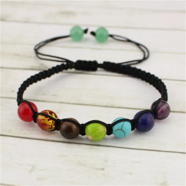 7 Chakra Healing Balance Beads Bracelet Yoga Life Energy Bracelet Jewelry One 2