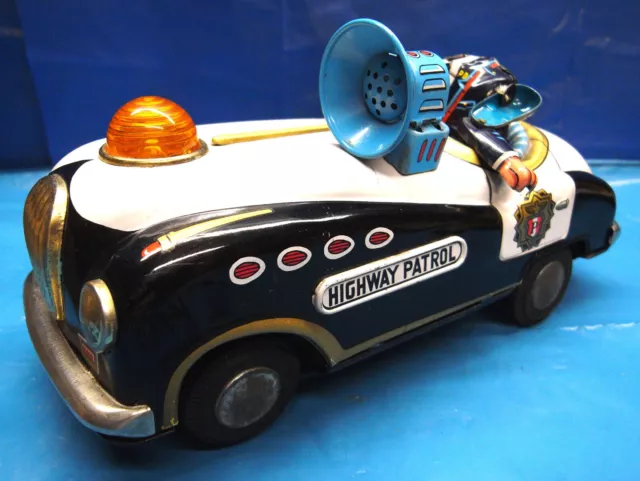 Tinplate Battery Operated Japanese Police Car