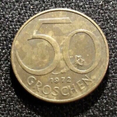 🇧🇪 aH02 1972 50 Groschen Coin - Fast Ship + Combine & Save 🇧🇪