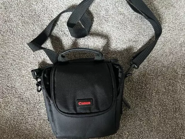 Canon Black Camera Protective Bag Shoulder Pouch Zipper Case
