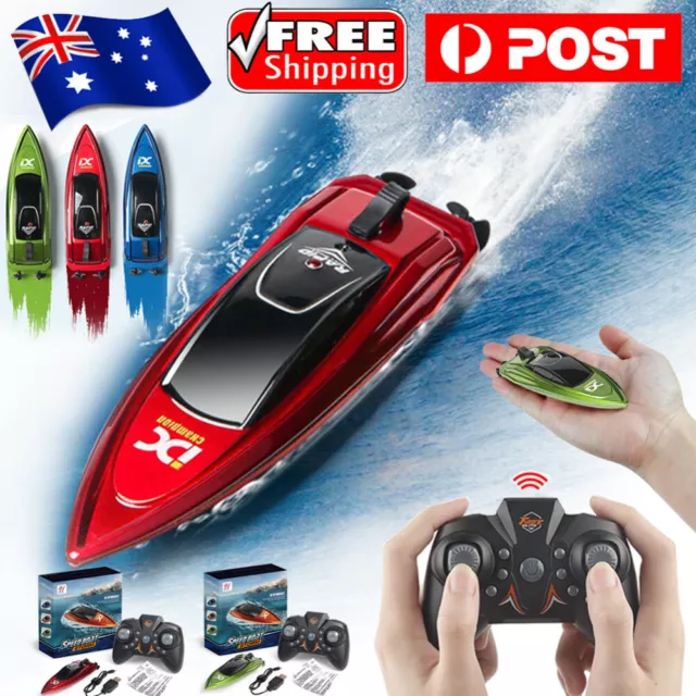 2.4GHz RC Speed Boat Remote Control High Speed Boat Waterproof Mini RC Boat Gift