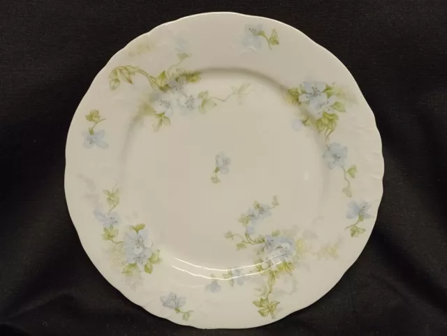 1920s Limoges Elite Bawo & Dotter Porcelain Side Plates x 3 Delicate Blue Floral 3