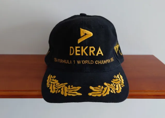 Michael Schumacher 1994 1995 Gold World Champion Celebration Dekra Cap - Rare