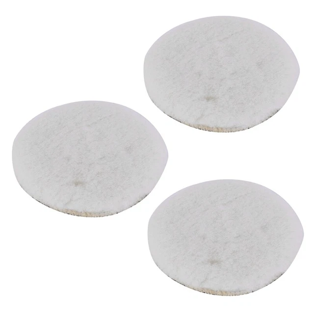 3X Car Van Valeting Polisher Buffer Lamb Wool Polishing Pad 6 Inch V2L8